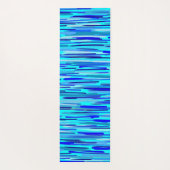 Blauwe Regen druppels Abstract Yogamat (Achterkant)