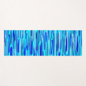 Blauwe Regen druppels Abstract Yogamat (Voorkant (horizontaal))