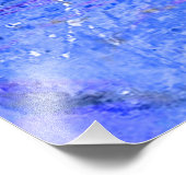 Blauwe regen foto afdruk (Hoek)