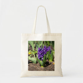 Blauwe regen in de lente tote bag