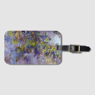 Blauwe regen (linkerhelft) door Claude Monet Bagagelabel