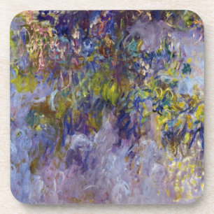 Blauwe regen (linkerhelft) door Claude Monet Bier Onderzetter