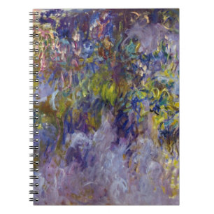 Blauwe regen (linkerhelft) door Claude Monet Notitieboek