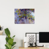Blauwe regen (linkerhelft) door Claude Monet Poster (Thuiskantoor)