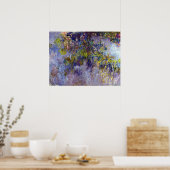 Blauwe regen (linkerhelft) door Claude Monet Poster (Keuken)