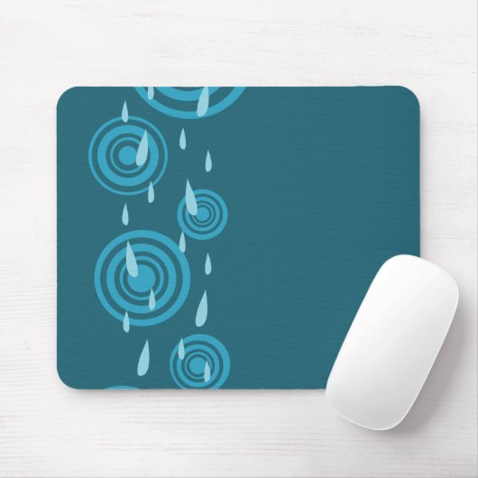 Blauwe regen muismat (Met muis)