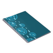 Blauwe regen notitieboek (Rechterzijde)