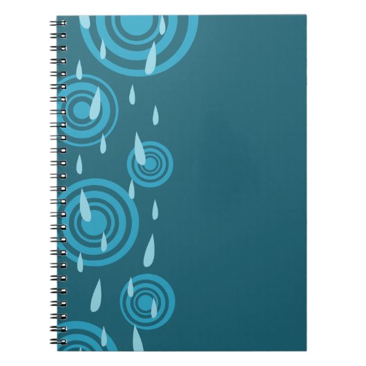 Blauwe regen notitieboek (Voorkant)
