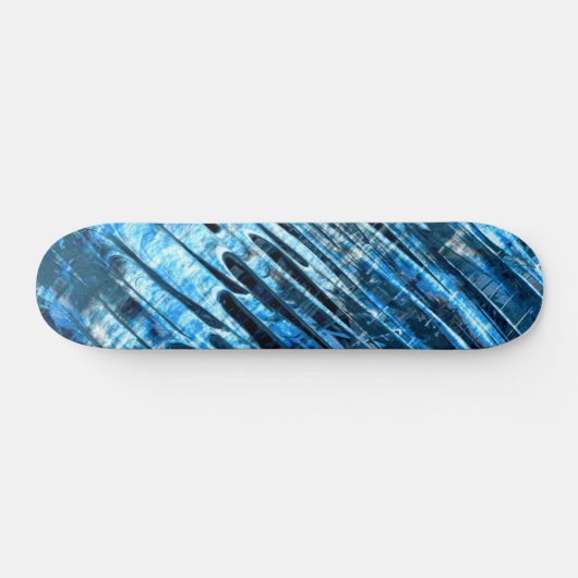 Blauwe regen persoonlijk skateboard (Horizontaal)