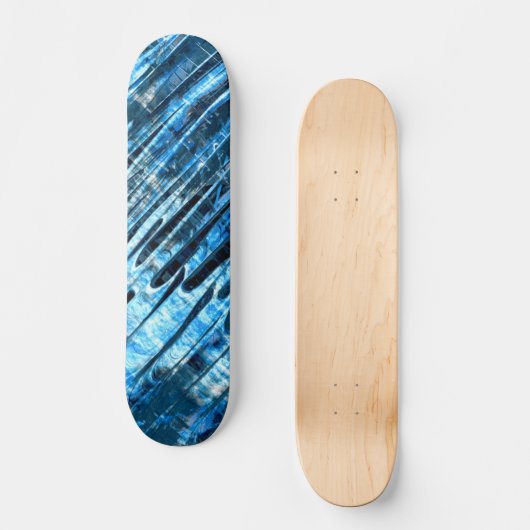 Blauwe regen persoonlijk skateboard (Voorkant)