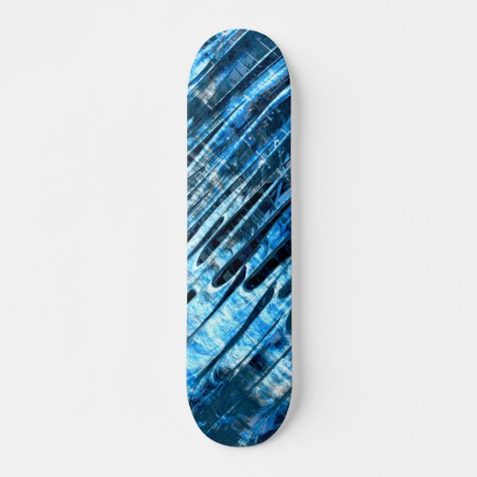 Blauwe regen persoonlijk skateboard (Voorkant)