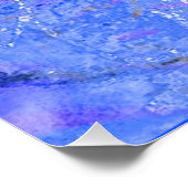 Blauwe Regen Poster (Hoek)