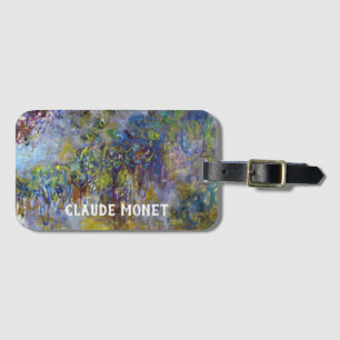 Blauwe regen (rechterhelft) door Claude Monet Bagagelabel
