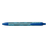 Blauwe regen zwarte inkt pen (Achterkant)