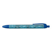 Blauwe regen zwarte inkt pen (Bovenkant)