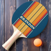  Blauwe Regenboog Board Stripes met Naam Tafeltennisbatje