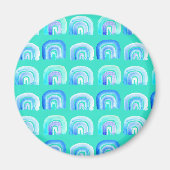 Blauwe regenboog magneet (Voorkant)