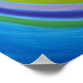 Blauwe regenboogengel afdrukken poster (Hoek)