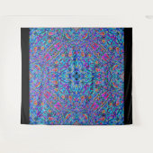 Blauwe regenbooggreep wandkleed (Voorkant (horizontaal))