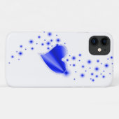 Blauwe regenboogkunst met sterren Case-Mate iPhone case (Achterkant (horizontaal))