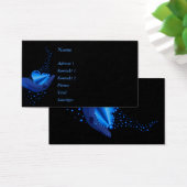 Blauwe regenboogkunst met sterren visitekaartjes (Bureau)