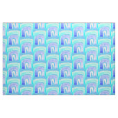 Blauwe regenboogliefde waterverf stof (Fat Quarter)