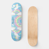 Blauwe regenboogskateboard persoonlijk skateboard (Voorkant)