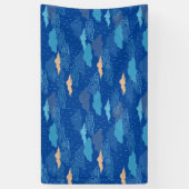 Blauwe regendag spandoek (Verticaal)