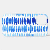 Blauwe regendruppels: Waterverf naadloos Abstract Case-Mate iPhone Case (Achterkant (horizontaal))