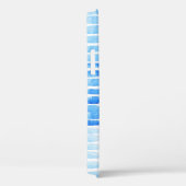 Blauwe regendruppels: Waterverf naadloos Abstract Case-Mate iPhone Case (Achterkant / Rechts)