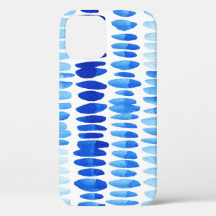 Blauwe regendruppels: Waterverf naadloos Abstract Case-Mate iPhone Case