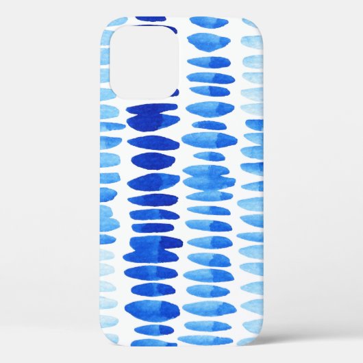 Blauwe regendruppels: Waterverf naadloos Abstract Case-Mate iPhone Case (Achterkant)