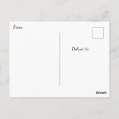 Blauwe reiger bij zonsondergang briefkaart (Achterkant)