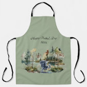 Blauwe reiger in Lake Happy Vaderdag Schort (Voorkant)