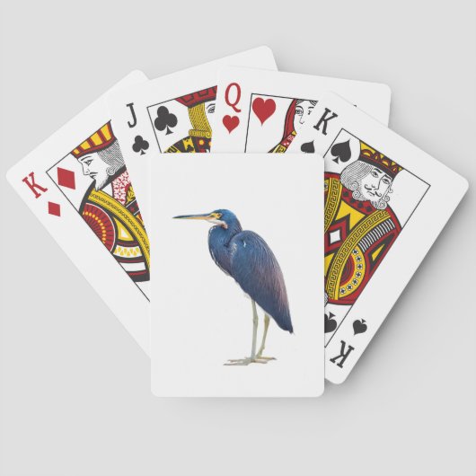 Blauwe Reiger, iPhone / iPad hoes Pokerkaarten (Achterkant)