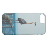 Blauwe reiger kijkt in het blauw Case-Mate iPhone case (Achterkant (Horizontaal))