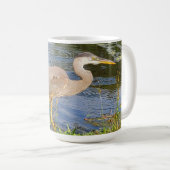 Blauwe reiger koffiemok (Voorkant rechts)