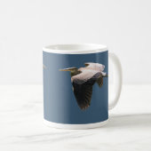 Blauwe reiger koffiemok (Voorkant rechts)