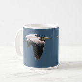Blauwe reiger koffiemok (Voorkant links)
