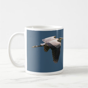 Blauwe reiger koffiemok