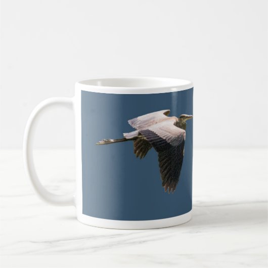 Blauwe reiger koffiemok (Links)
