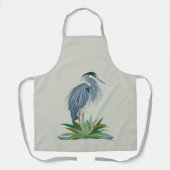 Blauwe reiger schort (Voorkant)