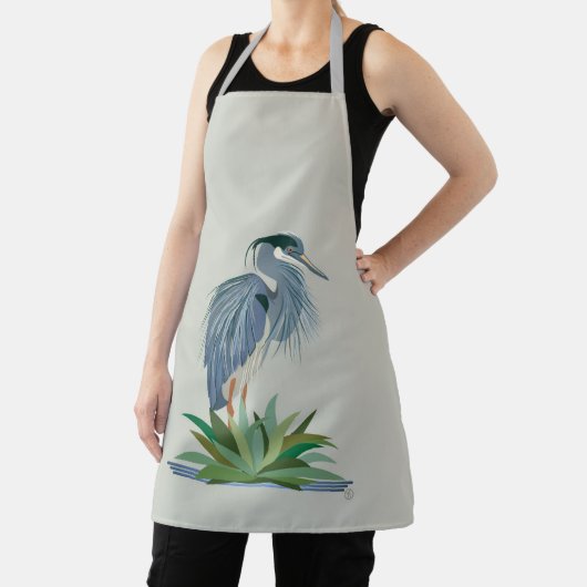 Blauwe reiger schort (Insitu)