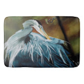 Blauwe Reiger Vogel Badmat (Voorkant)