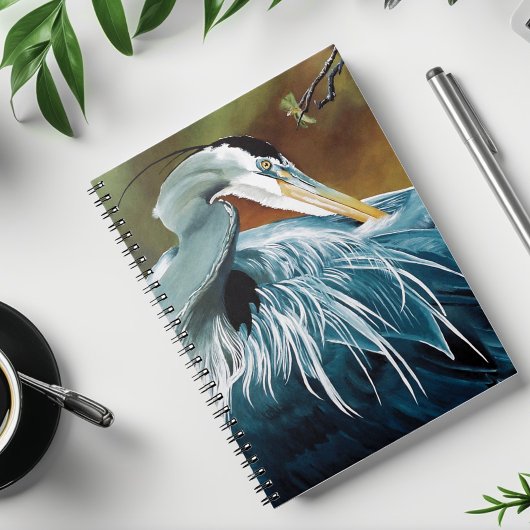Blauwe Reiger VogeL Notitieboek