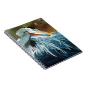 Blauwe Reiger VogeL Notitieboek (Rechterzijde)