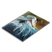 Blauwe Reiger VogeL Notitieboek (Linkerzijde)