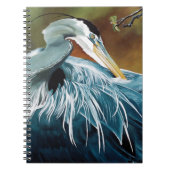 Blauwe Reiger VogeL Notitieboek (Voorkant)