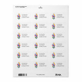 Blauwe reiger, zon & moeras etiket (Full Sheet)