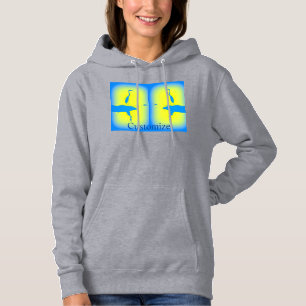 blauwe reigers zonsopgang  hoodie